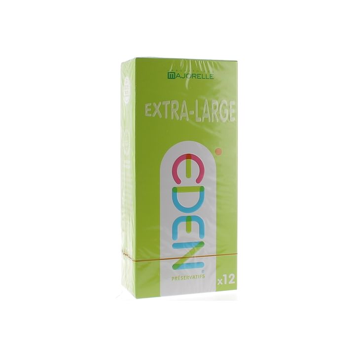 Eden Pr&eacute;servatifs extra-larges lubrifi&eacute;s Laboratoire Majorelle - bo&icirc;te de 12 pr&eacute;servatifs