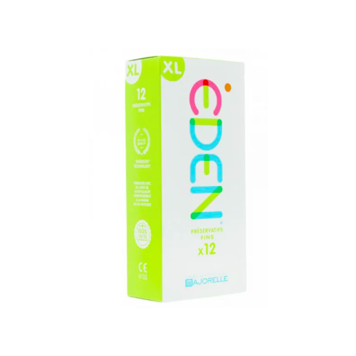 Eden Pr&eacute;servatifs fins Laboratoire Majorelle - bo&icirc;te de 12 pr&eacute;servatifs taille XL
