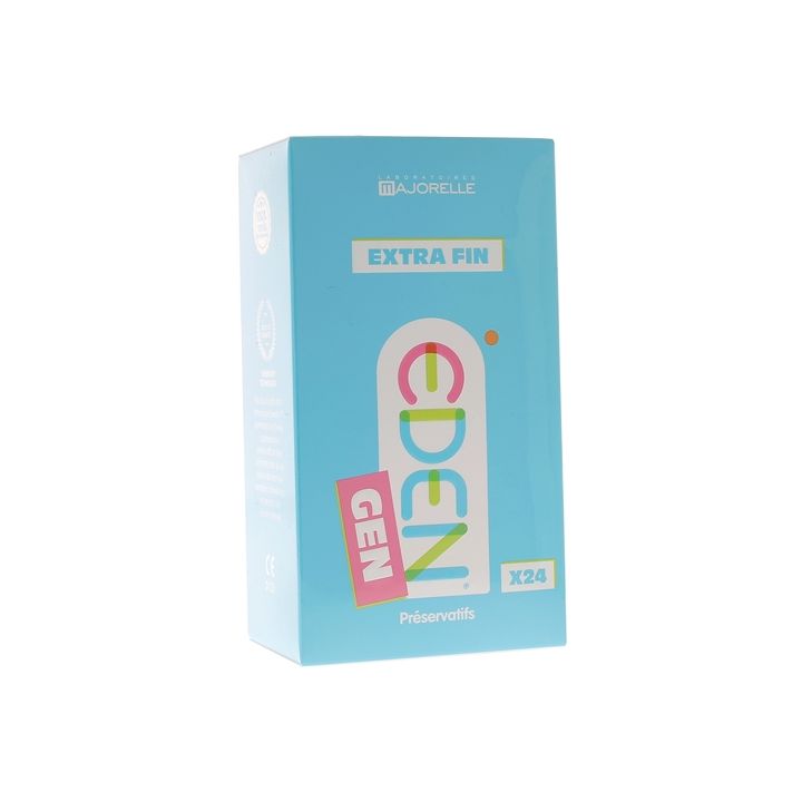 Eden Pr&eacute;servatifs extra-fins en latex Laboratoire Majorelle - bo&icirc;te de 24 pr&eacute;servatifs