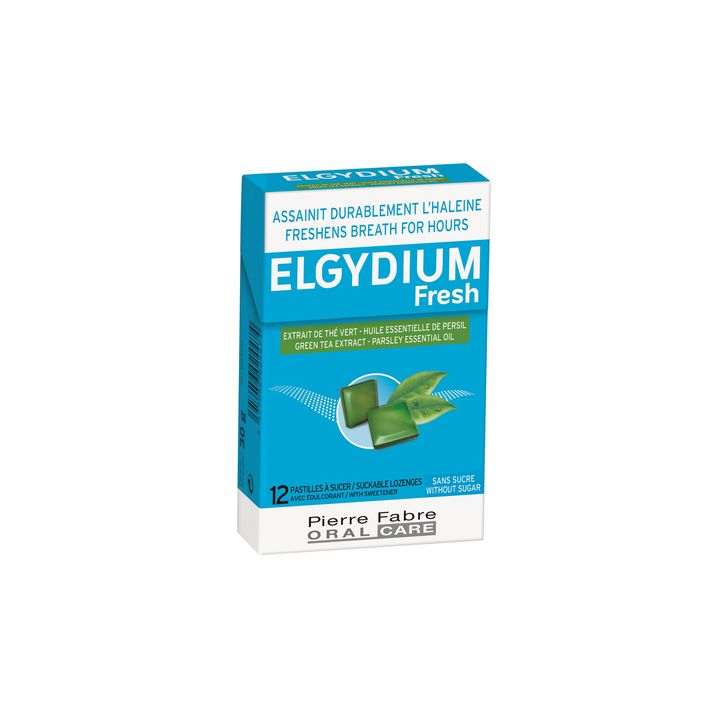 Elgydium Fresh pastilles &agrave; sucer Pierre Fabre - bo&icirc;te de 12 pastilles