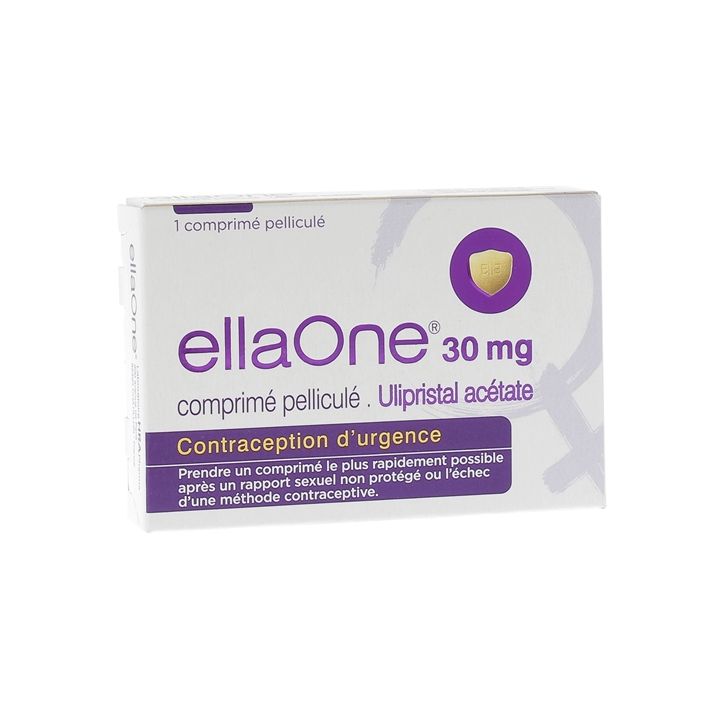 EllaOne 30mg - bo&icirc;te de 1 comprim&eacute; pellicul&eacute;