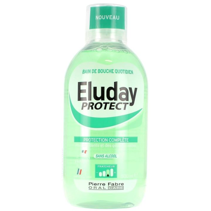Eluday Protect bain de bouche protection compl&egrave;te Pierre Fabre - flacon de 500 ml