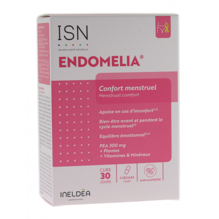 Endomelia confort menstruel Ineldea - boite de 60 g&eacute;lules