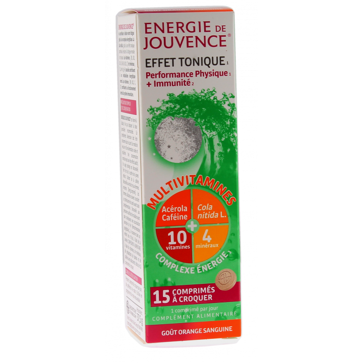 Energie de Jouvence Effet tonique - bo&icirc;te de 15 comprim&eacute;s &agrave; croquer