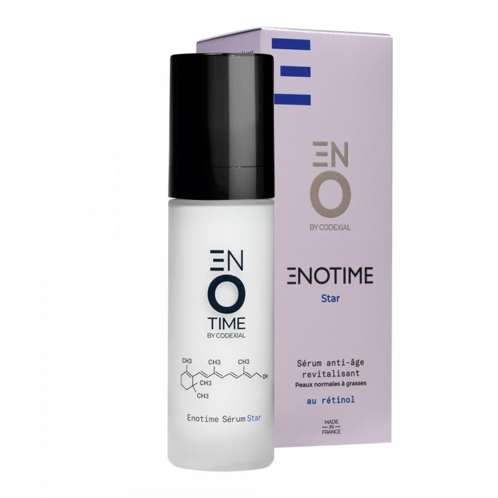 Enotime Star S&eacute;rum revitalisant au r&eacute;tinol ENO laboratoire Codexial - flacon-pompe de 30 ml