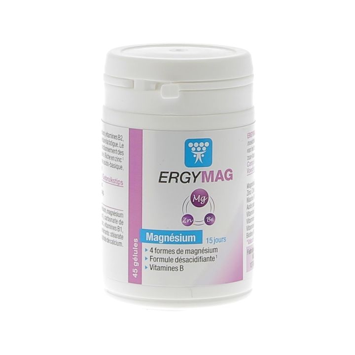 Ergymag Magn&eacute;sium Nutergia - bo&icirc;te de 45 g&eacute;lules