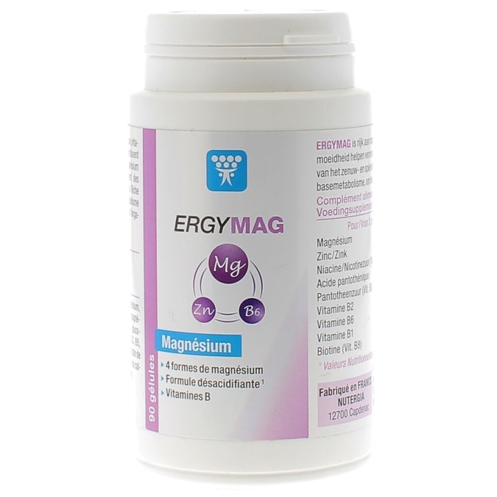 Ergymag Magn&eacute;sium Nutergia - bo&icirc;te de 90 g&eacute;lules