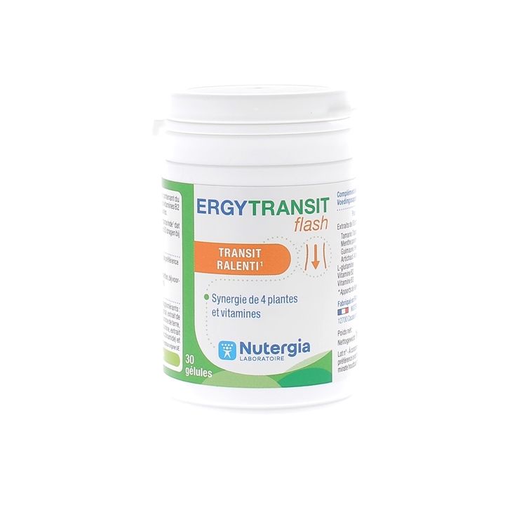 Ergytransit flash Nutergia - pot de 30 g&eacute;lules