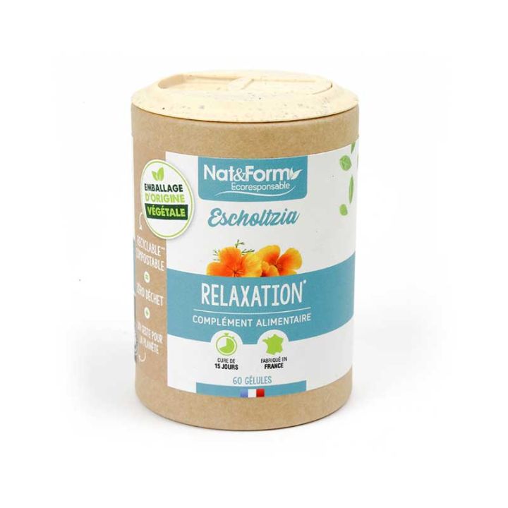 Escholtzia Ecoresponsable Nat&Form - boite de 60 g&eacute;lules