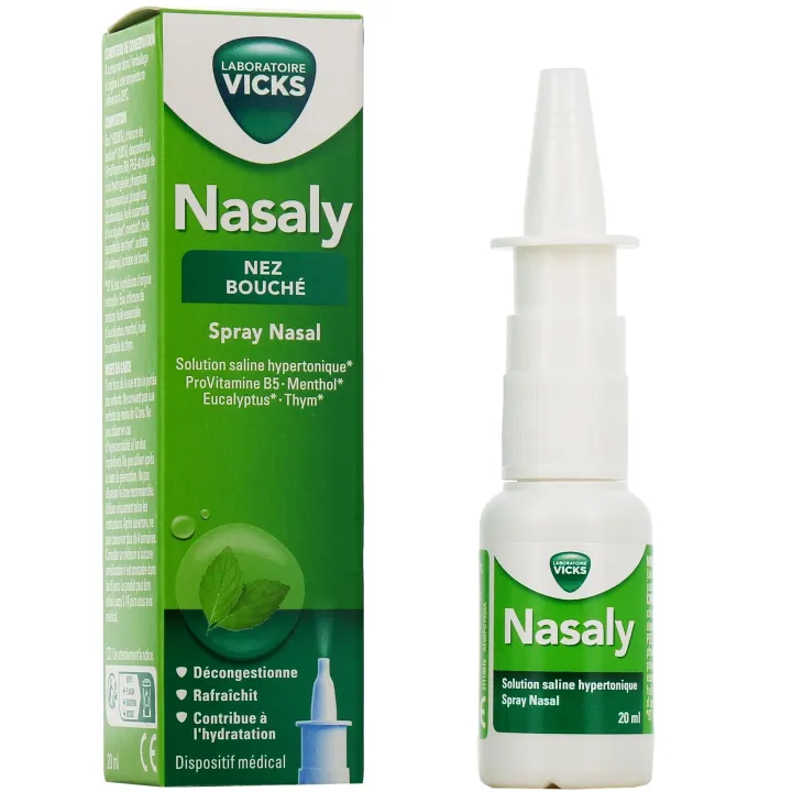 Nasaly nez bouch&eacute; Vicks - spray de 20ml