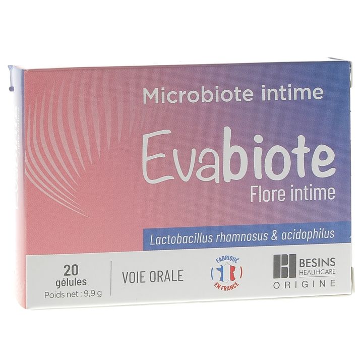 Evabiote flore intime Besins Healthcare - boite de 20 g&eacute;lules