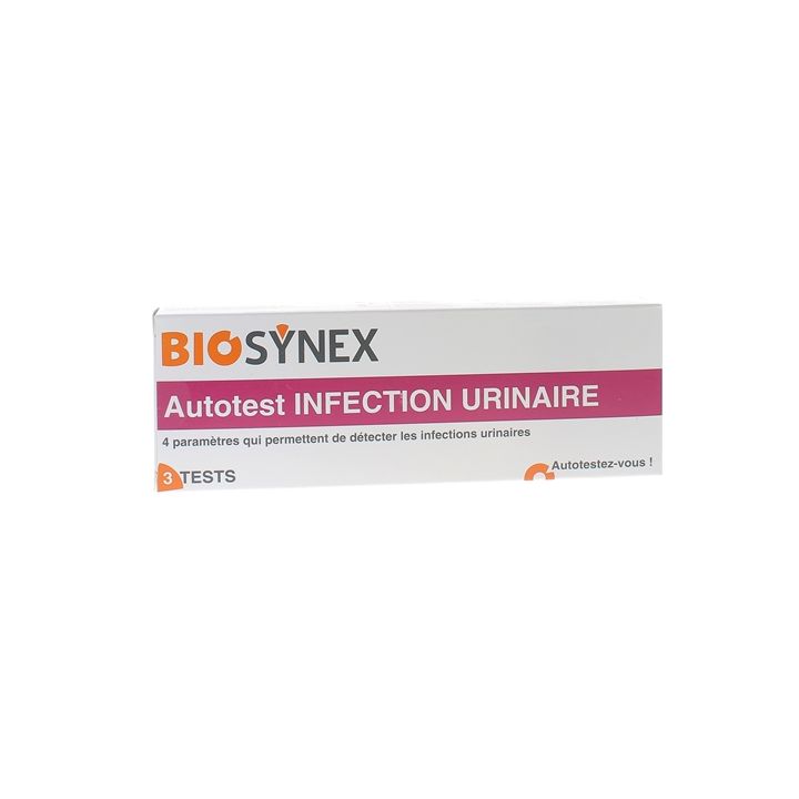 Autotest infections urinaires Biosynex - bo&icirc;te de 3 tests