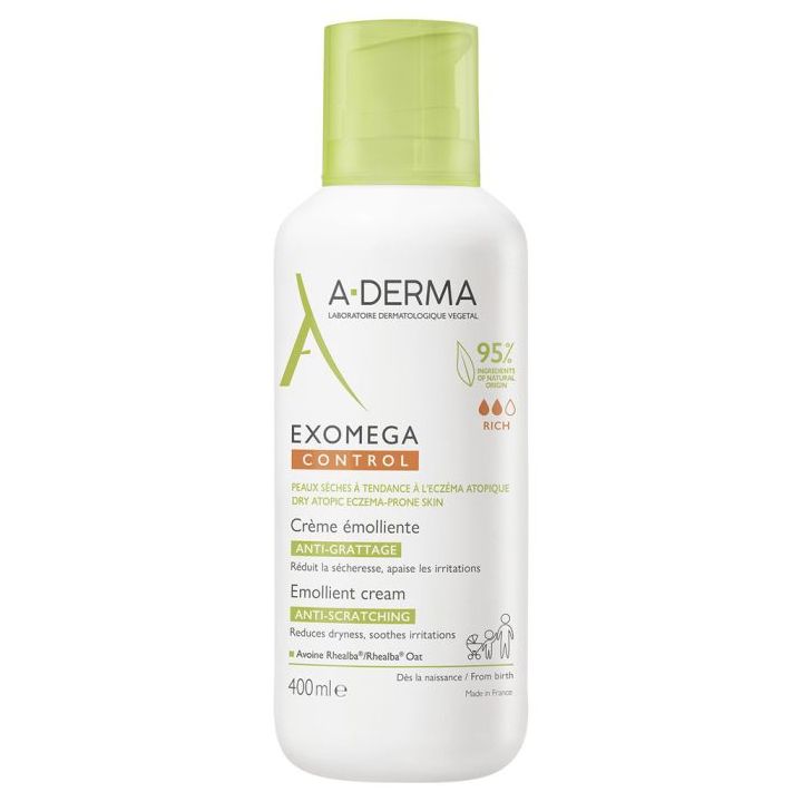 Exomega Control Cr&egrave;me &eacute;molliente A-derma - flacon de 400 ml