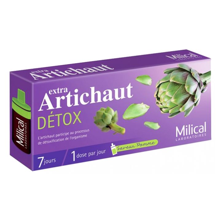 Extra Artichaut D&eacute;tox Milical - 7 fioles de 10 ml
