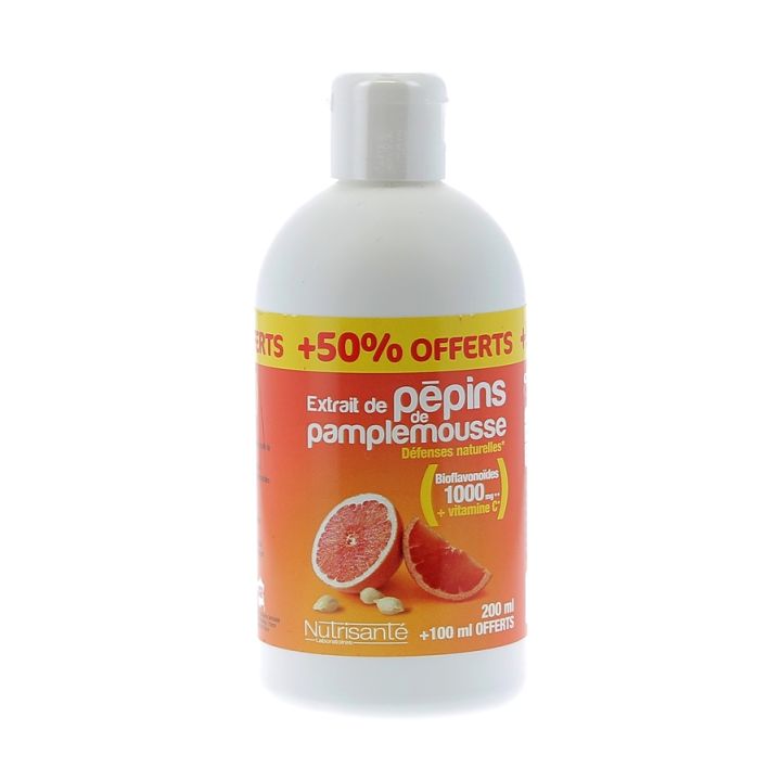 Extrait de p&eacute;pins de pamplemousse Nutrisant&eacute; - flacon de 200 ml + 100 ml offerts