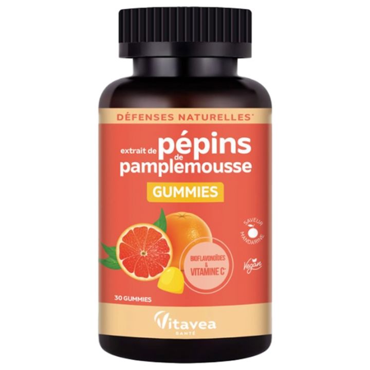 Extrait de p&eacute;pins de pamplemousse Vitavea - pot de 30 gummies