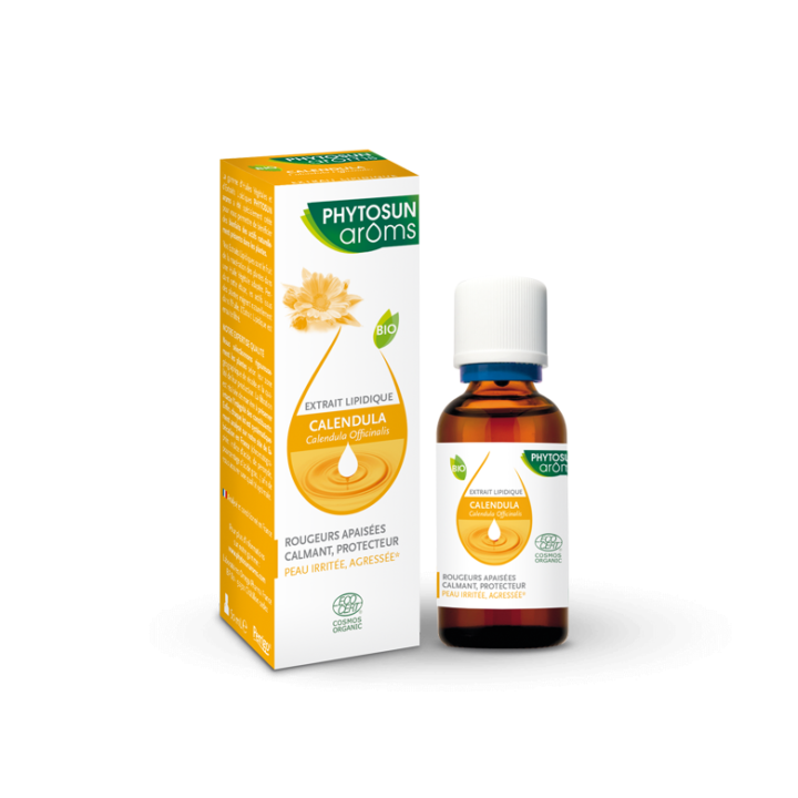 Extrait lipidique Calendula bio Phytosun ar&ocirc;ms - flacon de 50 ml