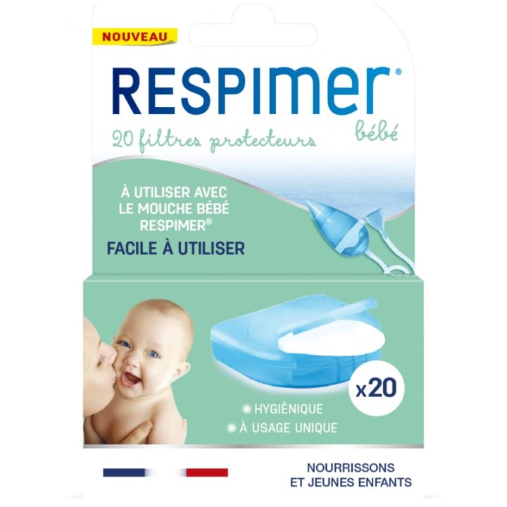 Filtres protecteurs b&eacute;b&eacute; Respimer - bo&icirc;te de 20 filtres