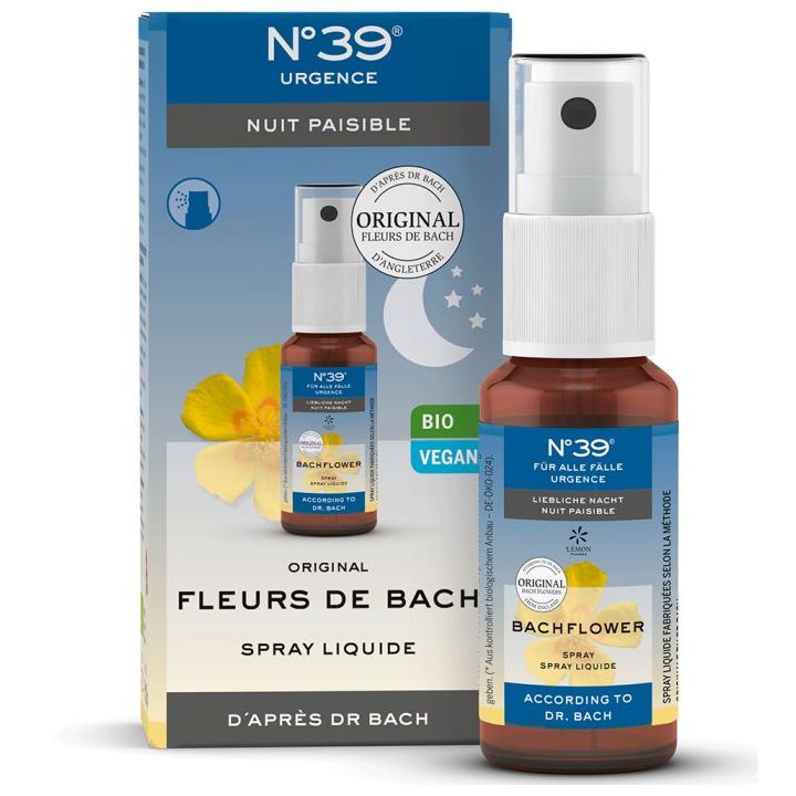 Fleurs d'E. Bach nuit paisible N&deg;39 Lemon pharma - spray liquide 20 ml