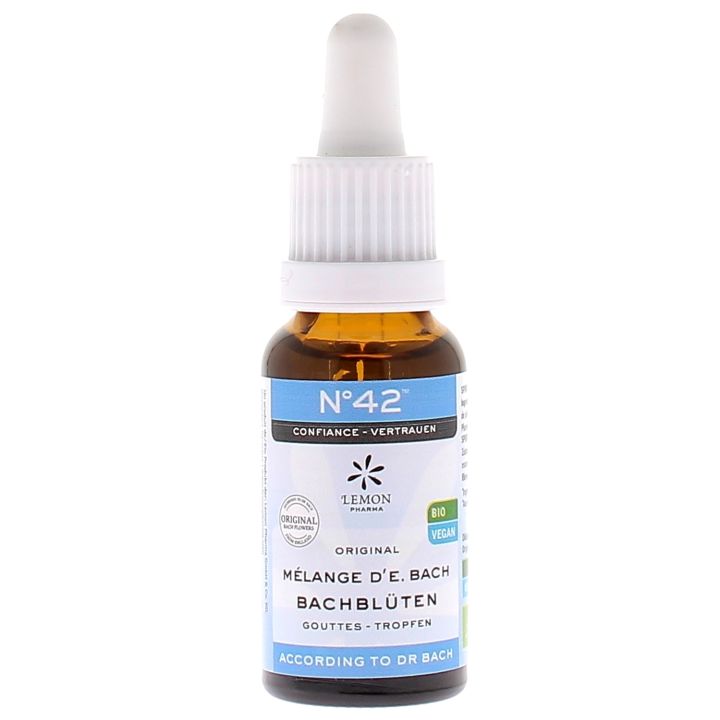 Fleurs de Bach N&deg;42 Confiance bio Lemon Pharma - flacon de 20ml