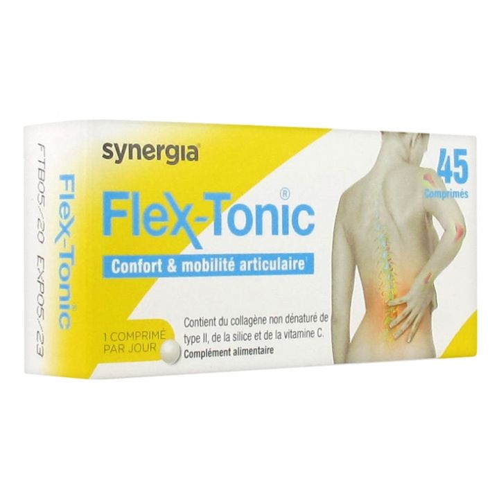 Flex-tonic confort articulaire Synergia - bo&icirc;te de 45 comprim&eacute;s