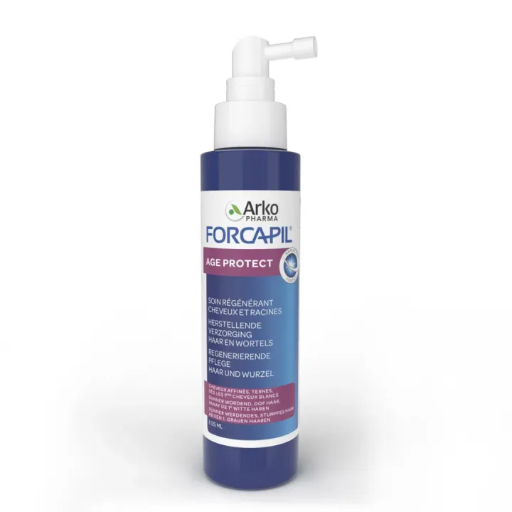 Forcapil Age Protect soin r&eacute;g&eacute;n&eacute;rant cheveux et racines Arkopharma - spray de 125ml