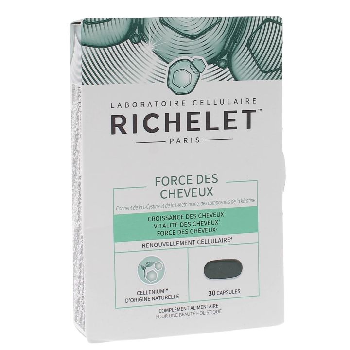 Force des cheveux Richelet - bo&icirc;te de 30 capsules