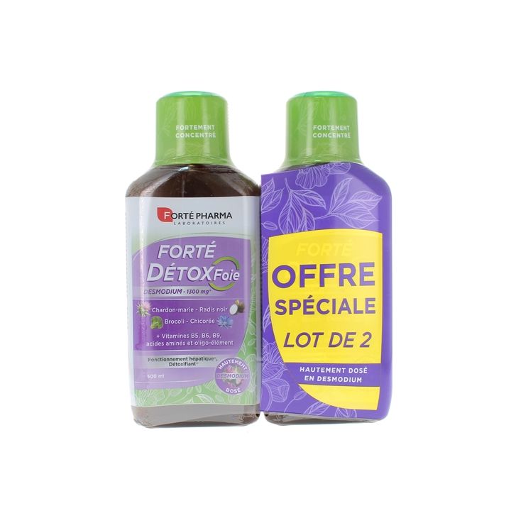 Fort&eacute; DetoxFoie Desmodium Fort&eacute; Pharma - lot de 2 flacons de 500ml