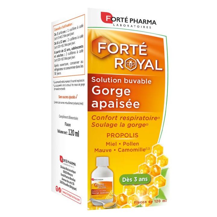 Fort&eacute; Royal Solution buvable gorge apais&eacute;e Fort&eacute; Pharma - flacon de 120ml