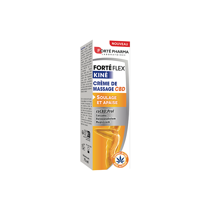 Fort&eacute; flex kin&eacute; cr&egrave;me de massage CBD Fort&eacute; Pharma - tube de 75ml