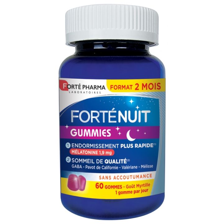 Fort&eacute;Nuit Fort&eacute; Pharma - pot de 60 gummies