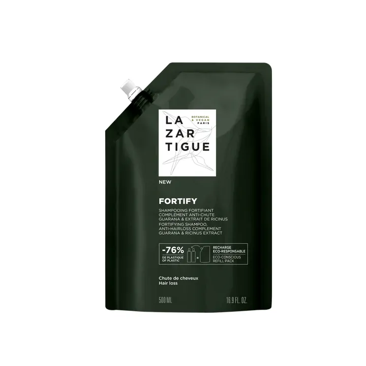 Fortify Shampooing fortifiant anti-chute Lazartigue - &eacute;co-recharge de 500ml
