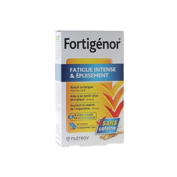 Fortig&eacute;nor fatigue intense et &eacute;puisement Nutreov - bo&icirc;te de 60 comprim&eacute;s