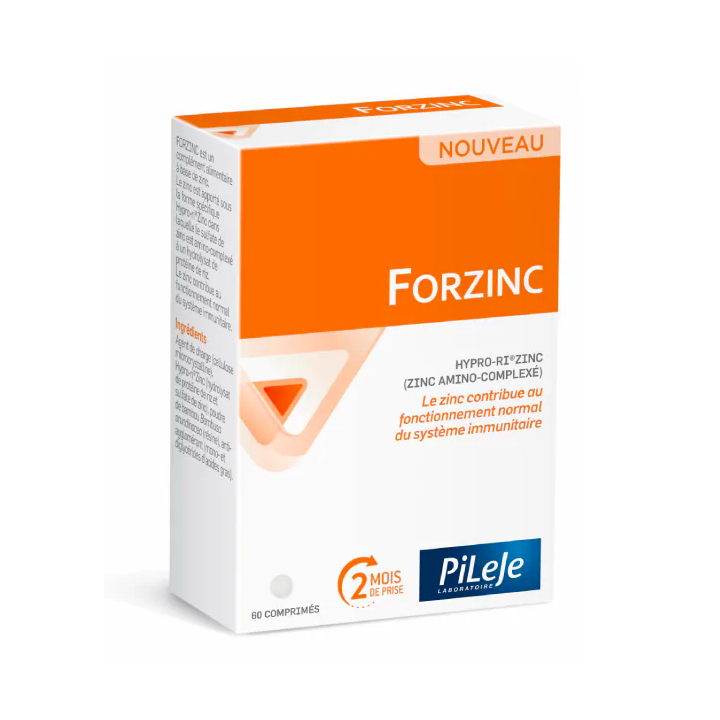 Forzinc Pileje - bo&icirc;te de 60 comprim&eacute;s
