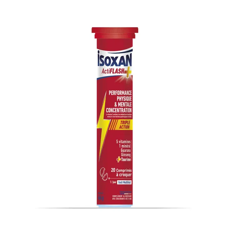 ActiFlash perfomance physique et mentale Isoxan - 20 comprim&eacute;s