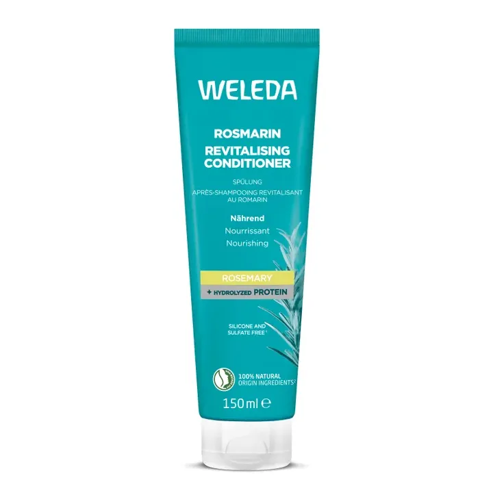 Apr&egrave;s-shampooing revitalisant au romarin Weleda - tube de 150ml