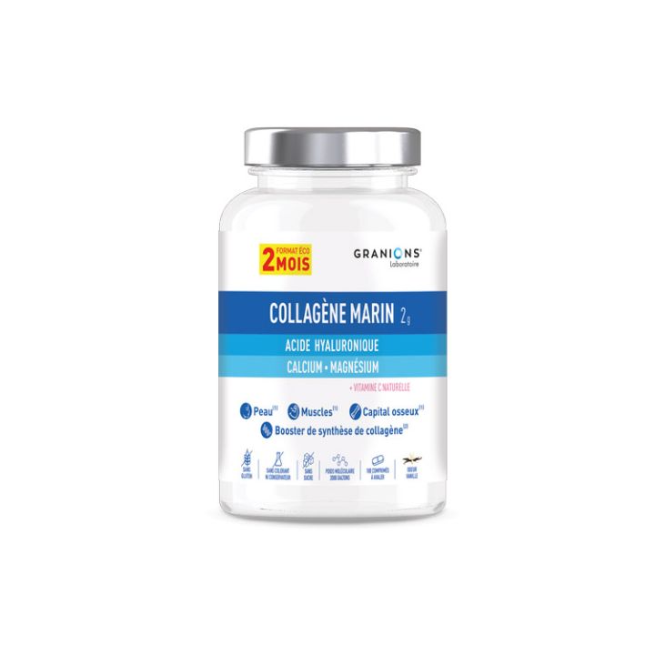 Collag&egrave;ne marin Granions - pot de 180 comprim&eacute;s