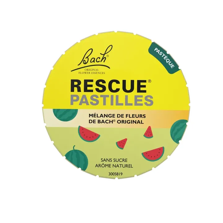 Fleurs de Bach Rescue pastilles saveur past&egrave;que Famadem - boite de 50g