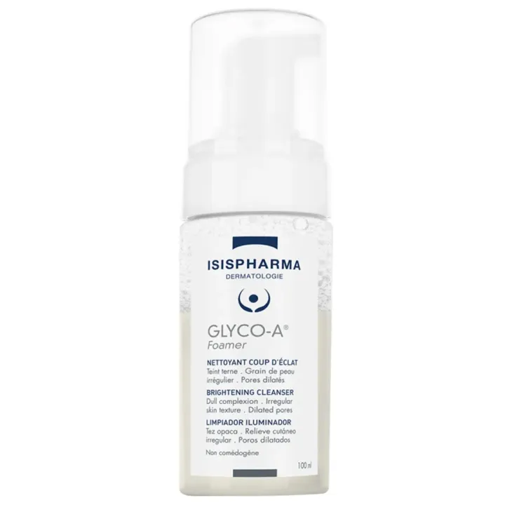 Glyco-A nettoyant coup d'&eacute;clat Isispharma - flacon-pompe de 100ml