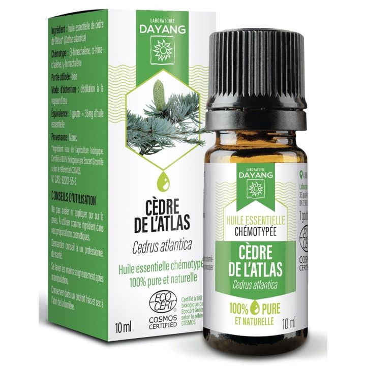 Huile essentielle C&egrave;dre de l'Atlas bio Dayang - flacon de 10ml