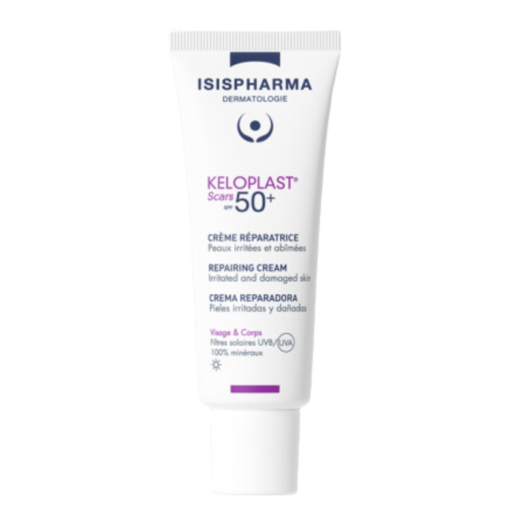 Keloplast Scars SPF50+ cr&egrave;me r&eacute;paratrice Isispharma - tube de 40ml