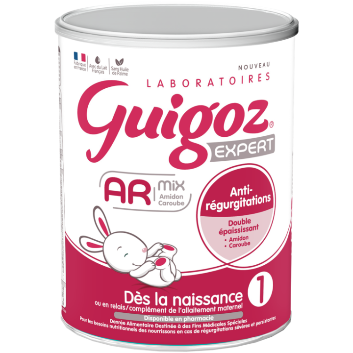 Lait expert AR 2&egrave;me &acirc;ge d&egrave;s la niassance anti-r&eacute;gurgitations Guigoz - pot de 780g