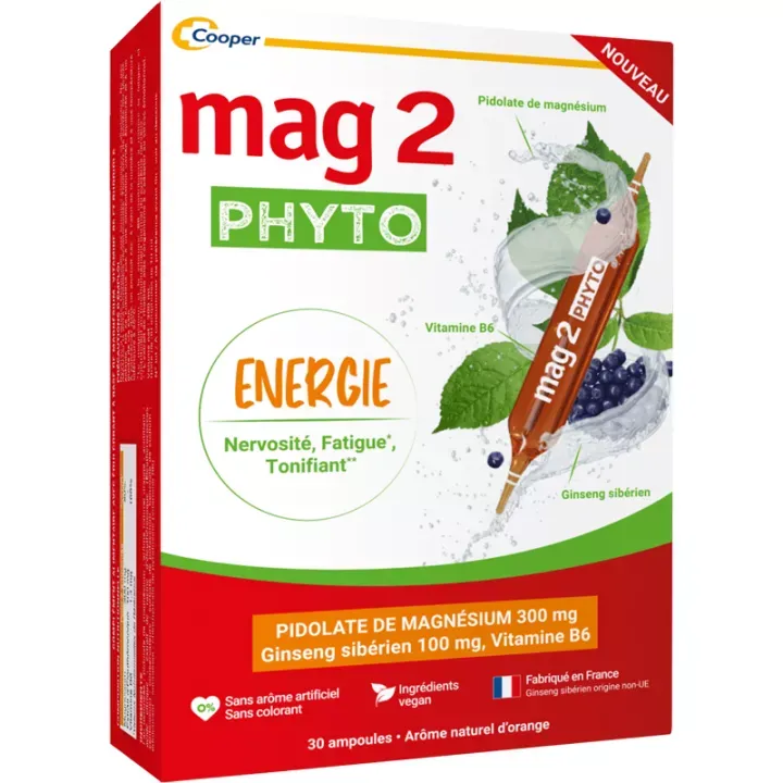Mag2 Phyto &Eacute;nergie Cooper - boite de 30 ampoules