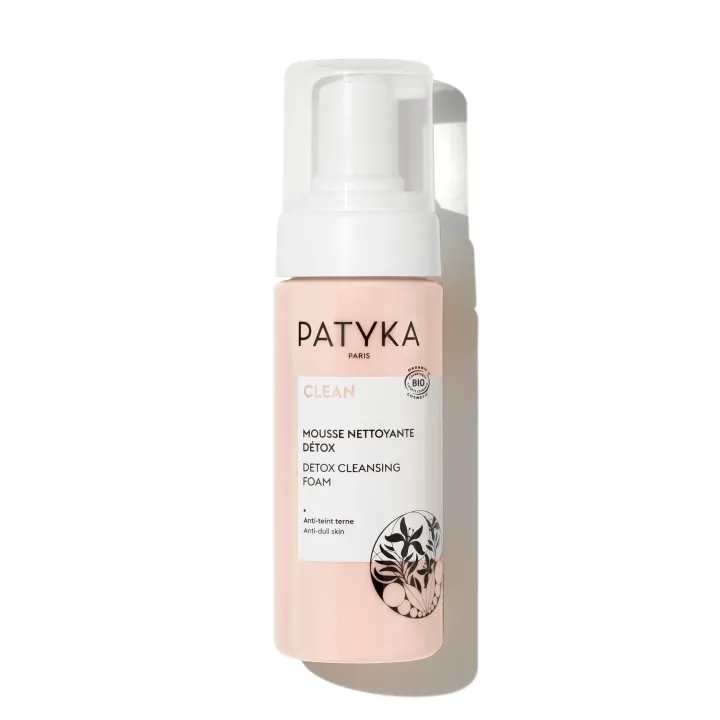 Mousse nettoyante d&eacute;tox bio Clean Patyka - flacon-pompe de 150ml