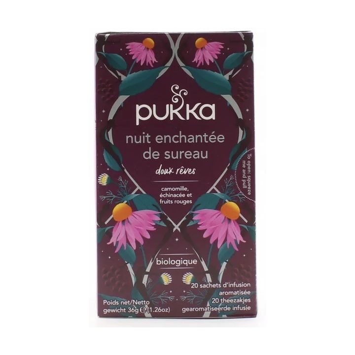 Nuit enchant&eacute;e de sureau doux r&ecirc;ves Pukka - boite de 20 sachets