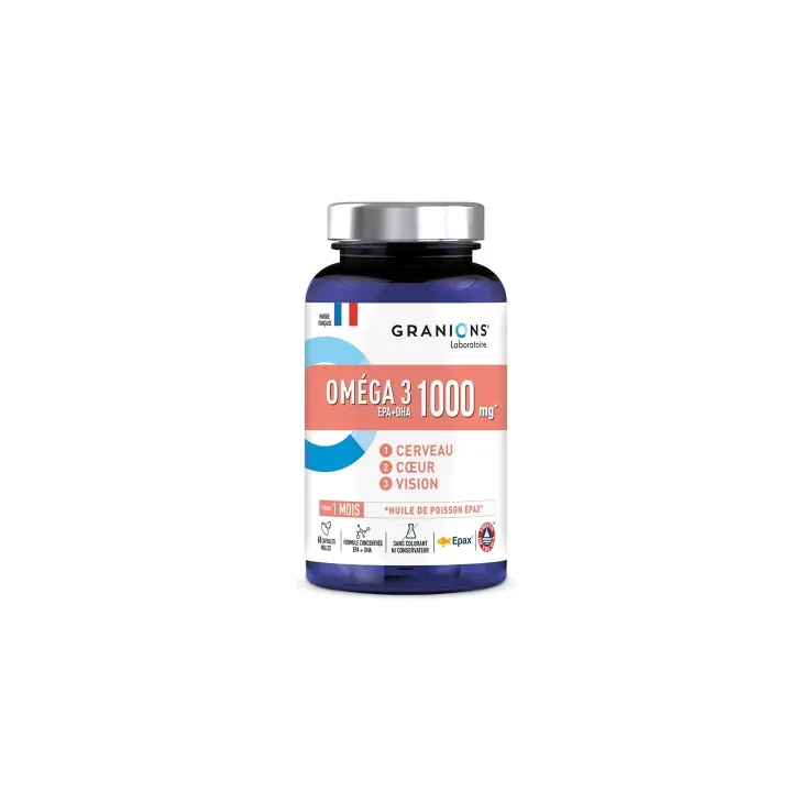 Omega 3 1000mg Granions - bo&icirc;te de 60 capsules