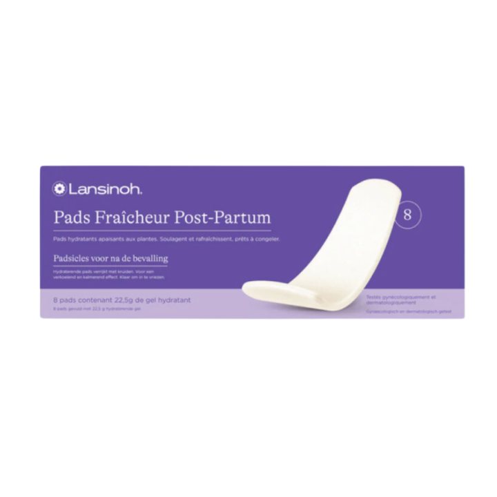 Pads fra&icirc;cheur post-partum Lansinoh - boite de 8 pads