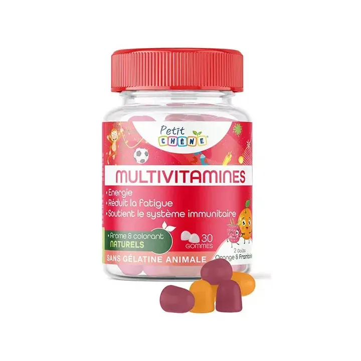 Petit Ch&ecirc;ne multivitamines Les 3 Ch&ecirc;nes - pot de 30 gommes