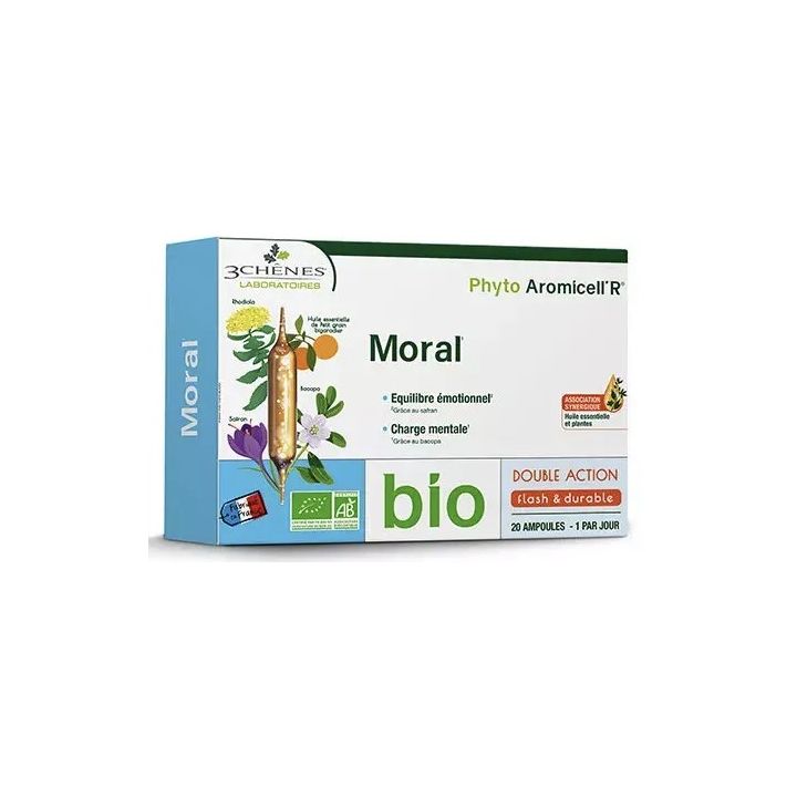 Phyto Aromicell'R moral 3 Ch&ecirc;nes - boite de 20 ampoules