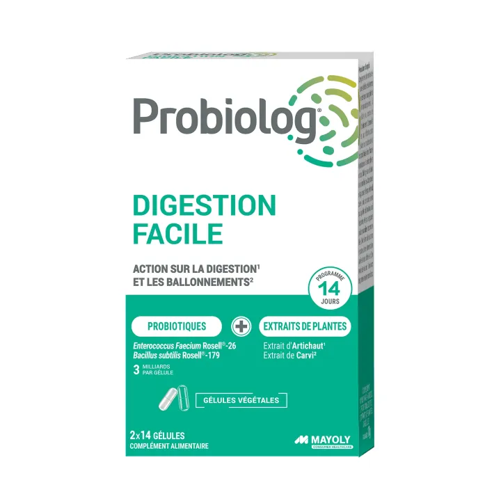 Probiolog digestion facile - boite de 2x14 g&eacute;lules